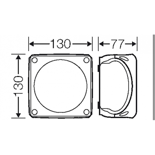 Henzel Junction Box DK 0606 G 130x77x130mm