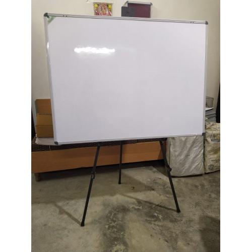 Besto Sign White Board Non magnetic super deluxe 900X600mm, Tripod Stand with duster