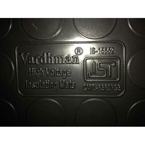 Vardhman Electrical Insulation Rubber Mat Thickness: 2.5mm (Black) 11kV IS:15652, Size: W1 x L1 Rmt