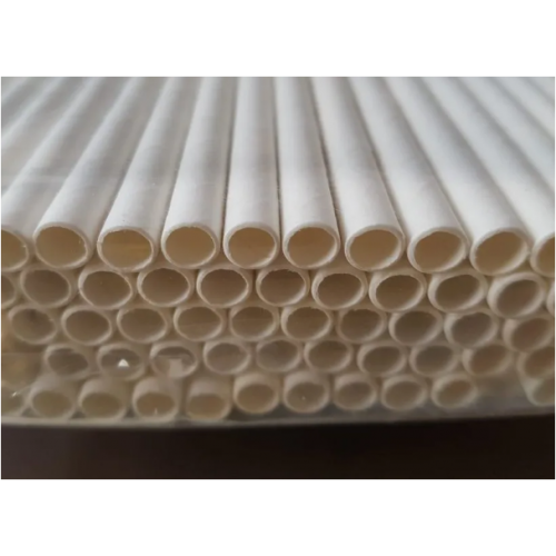 Plain White Color Paper Straw 10mm 8 Inch