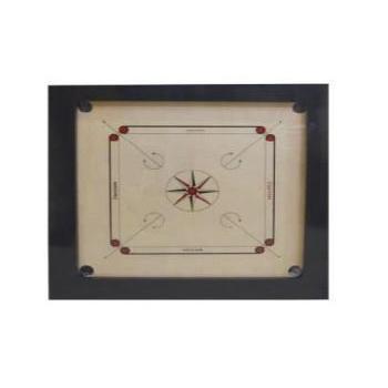 NGS NGS Carrom Board Matt Finish Frame 4x2 Inch Ply Thickness: 12 mm, Playing Area: 29x29 Inch, Board Size: 37x37 Inch With Coins, Stricker Powder and Stand