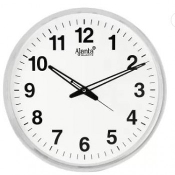Ajanta Abstract Quartz Analog Wall Clock 397 Size 32x32x3.5 cm White