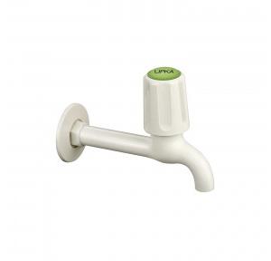Lipka Royal Bib Cock Long Body Faucet PTMT Water Tap Ivory Color