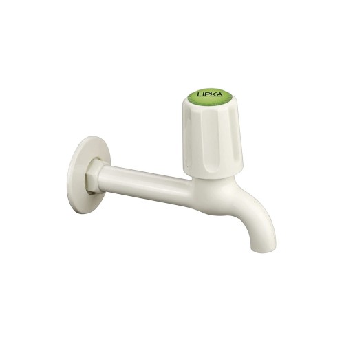 Lipka Royal Bib Cock Long Body Faucet PTMT Water Tap Ivory Color