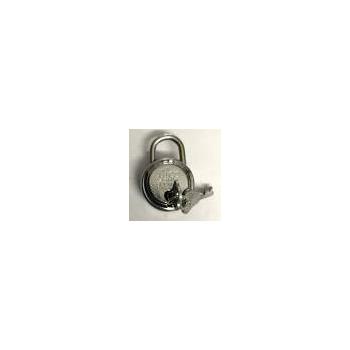 SS-304 Chain 8mm 2 Feet With Pad lock 25mm, 1 Set