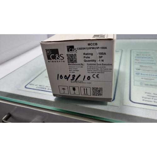 MCCB C&S 100A 3Pole 25KA CSESMX125FMU 100A
