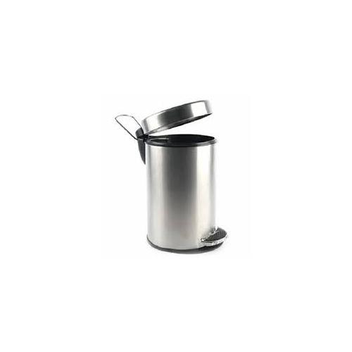 Pedal Dustbin SS 202 Stainless Steel With Plastic Container, Size 7X12 Inch, 7 Ltr