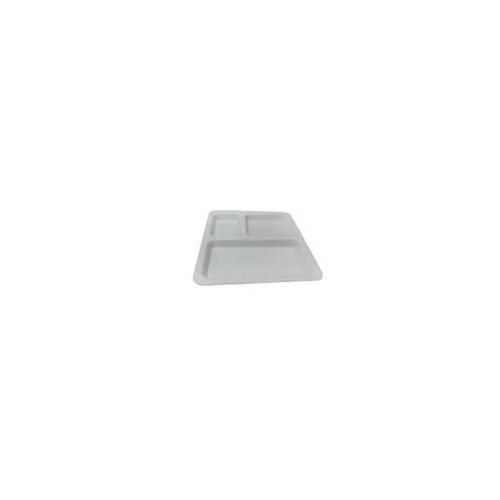 Harbhajanka Meal Tray Acrylic 3 Compartment 5mm Color-White
