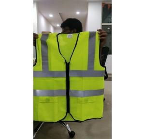 Polyester Hi-Visibility Jacket 120 GSM With 2 Inch Reflective Strip Color Green XXL