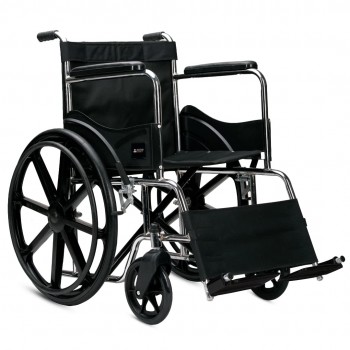 Arcatron FSS100 Foldable Wheelchair Capacity - 100 kg, Chrome Finish