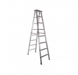 SJ Dual Side Ladder With Platform Weight Capacity 200 Kg Heavy Duty Aluminum 8 Feet 7 Step