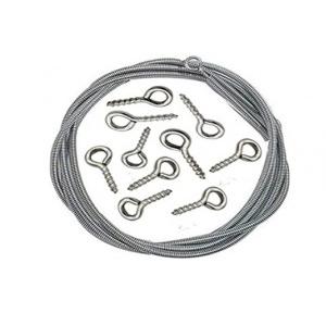 Curtain Wire Spring with Hook 1 Mtr