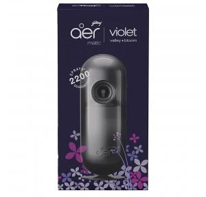 Godrej Aer Matic Kit (Machine+1 Refill) Automatic Room Fresheners With Flexi Control Spray (Cool Surf Blue, Fresh Lush Green, Violet Valley Bloom, Petal Crush Pink)