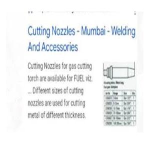 DA Cutting Nozzle Size - 1/32,3/64