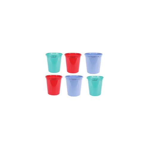 My Choice  Plastic Dustbin Open Type Capacity 10 Ltr Multi Color Bin Fresh Material