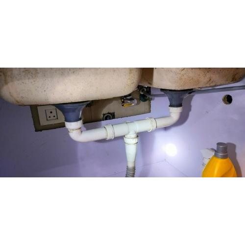 Sink Waste Connector Double Side Connection Pipe 1/2 Inch
