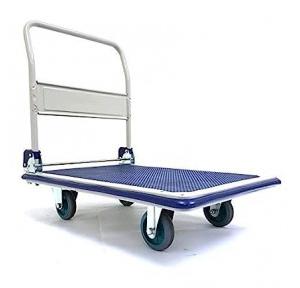 Bigapple WH1-Metal Heavy Weight King Metal Trolley, Capacity 300 kg Blue, Dimensions - 92.9 x 62.4 x 11.6 Centimeters