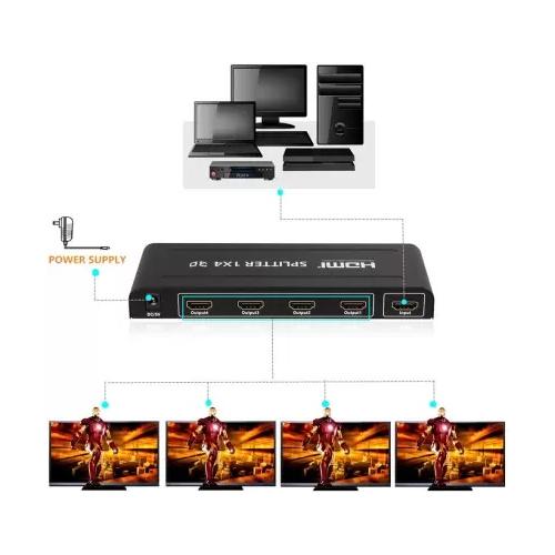 Imported HDMI HD  Splitter 1 Input 4 Output Port