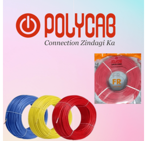Polycab FR PVC Insulated Flexible Cable  1 Core 2.5 Sqmm Multi Color 100 mtr 1 Roll