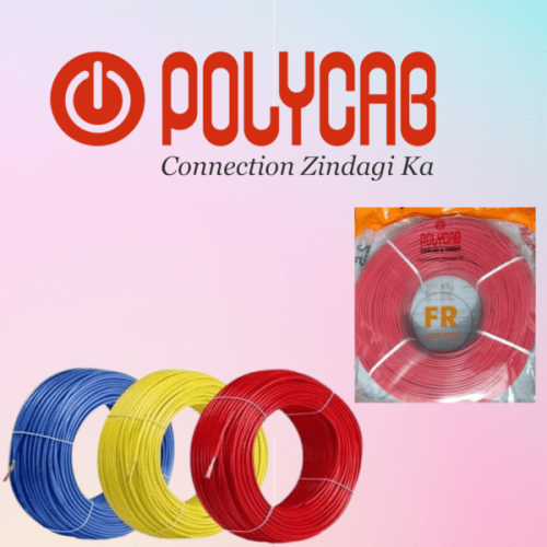 Polycab FR PVC Insulated Flexible Cable  1 Core 2.5 Sqmm Multi Color 100 mtr 1 Roll