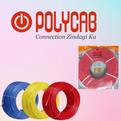 Polycab FR PVC Insulated Flexible Cable 1 Core 6 Sqmm Multi Color 100 mtr 1 Roll