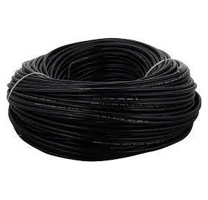 Polycab FR PVC Insulated Flexible Cable  2 Core  0.75 Sqmm Black Color 100 mtr 1 Roll