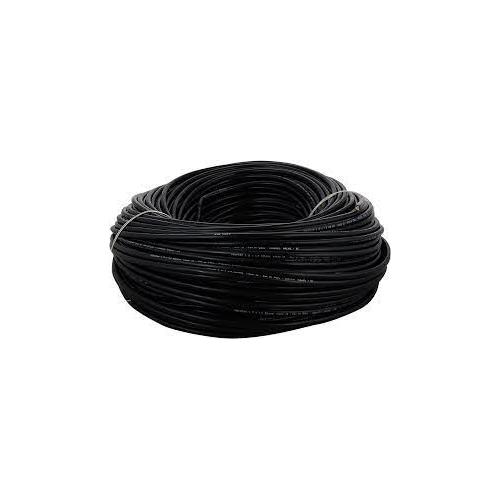 Polycab FR PVC Insulated Flexible Cable  2 Core  0.75 Sqmm Black Color 100 mtr 1 Roll