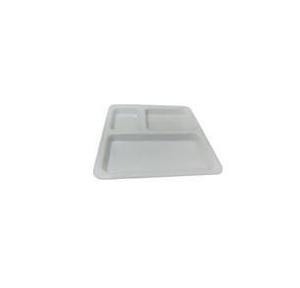 Saflona Meal Tray Acrylic 3 Compartments 5mm White