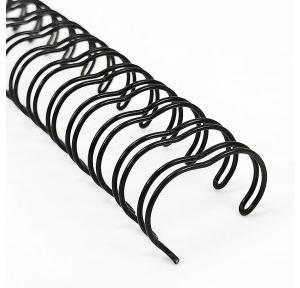 Binding Wire Metallic 6.3mm Black White Wiro 3:1 For  A4 size sheet (Pack of 100)