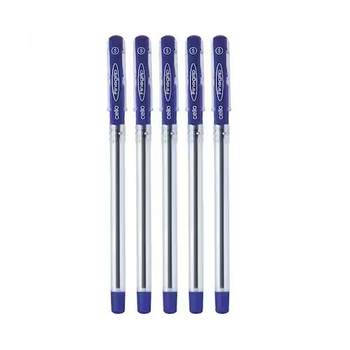 Cello Fine Grip Ball Pen 0.7 MM Green (Pack of 5)