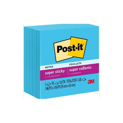 3M Sticky Note Post-IT 3x3 Inch, 100 Sheets Blue