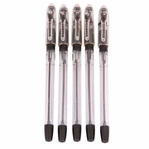 Cello Gripper Ball Pen,  0.5 mm Black (Pack of 5)