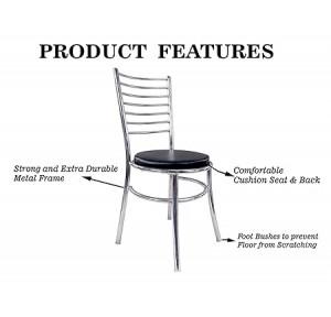 Heavy Duty Iron Chair Non-Foldable Without Arm Set 2.5 Feet 18 Gaze Frame