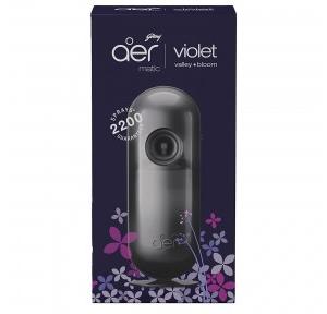 Godrej Aer Matic Kit (Machine + 1 Refill) Automatic Room Fresheners With Flexi Control Spray Violet Valley Bloom