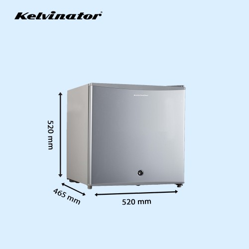 Kelvinator Single Door Refrigerator 45 Ltr 2 Star Silver Grey KRC-B060SGP