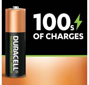Duracell Rechargeable Batteries AA 2500mAh