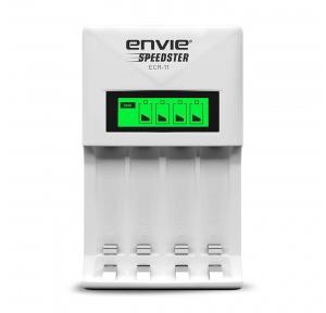 Envie Batteries  ECR 11 Rechargeable  Speedster Fast Charger For AA & AAA With LCD Display