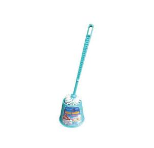 Unique Toilet Brush CN02 Super Action Plastic Round Type With Stand