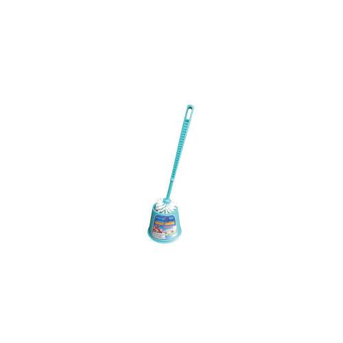 Unique Toilet Brush CN02 Super Action Plastic Round Type With Stand