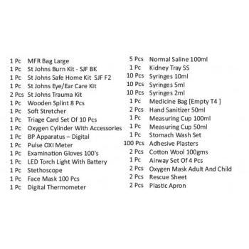St Johns First Aid Kit SJFMFR1 50x37x26Cm Large 168 Pcs