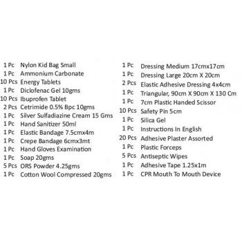 St Johns First Aid Kit SJFMK2 26x17x5Cm Small 83Pcs