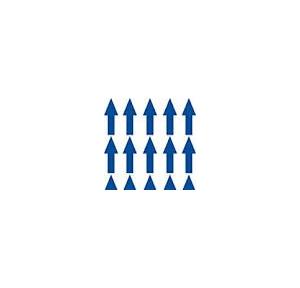 Vinyl Arrow Fluorescent Glow Sticker Blue 8x3 Inch