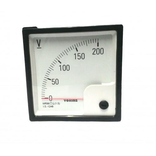 Yokins Moving Coil Analog Panel 0-24V DC Voltmeter