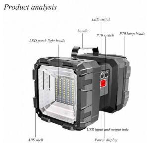 Afex Search Light Rechargable 10 W 5 hr backup Range 0.5 km