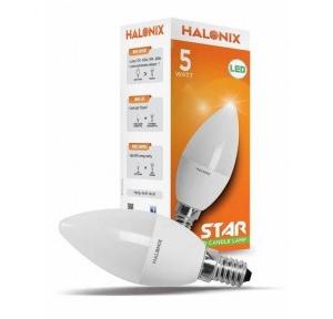 Halonix LED Bulb E14  Candle Base  5-Wat