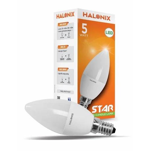 Halonix LED Bulb E14 Candle Base 5W Warm White