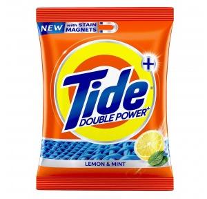 Tide Detergent Washing Powder Plus With Double Power Lemon and Mint Pack - 1 Kg