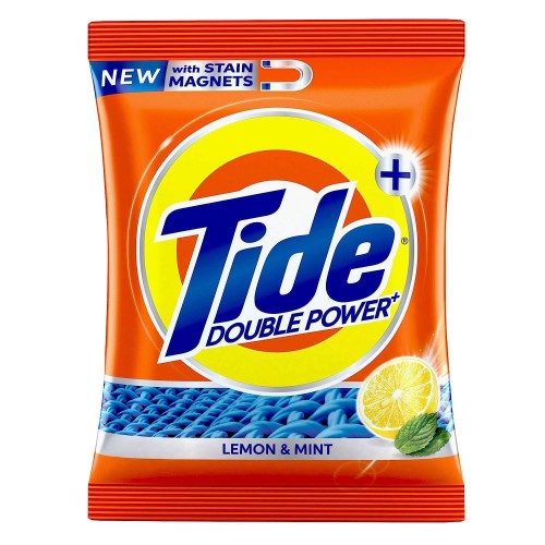 Tide Detergent Washing Powder Plus With Double Power Lemon and Mint Pack - 1 Kg