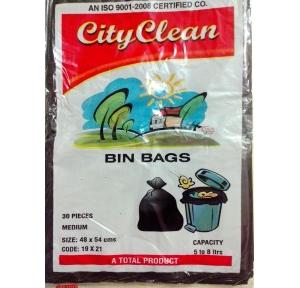 City Clean Garbage Bag Non biodegradable 19 x 21 Inch Pack of 30