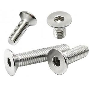 Internal Hex Flat-Head Cap Screws 6 mm x 1.5 Inch (Box of 144 Pcs)